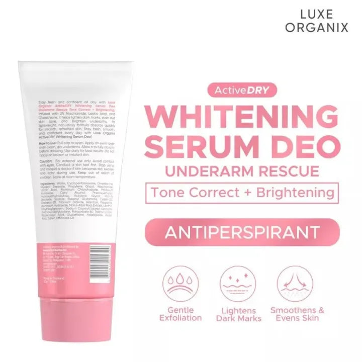 Active Dry Whitening Serum Deodorant Underarm Rescue 50g