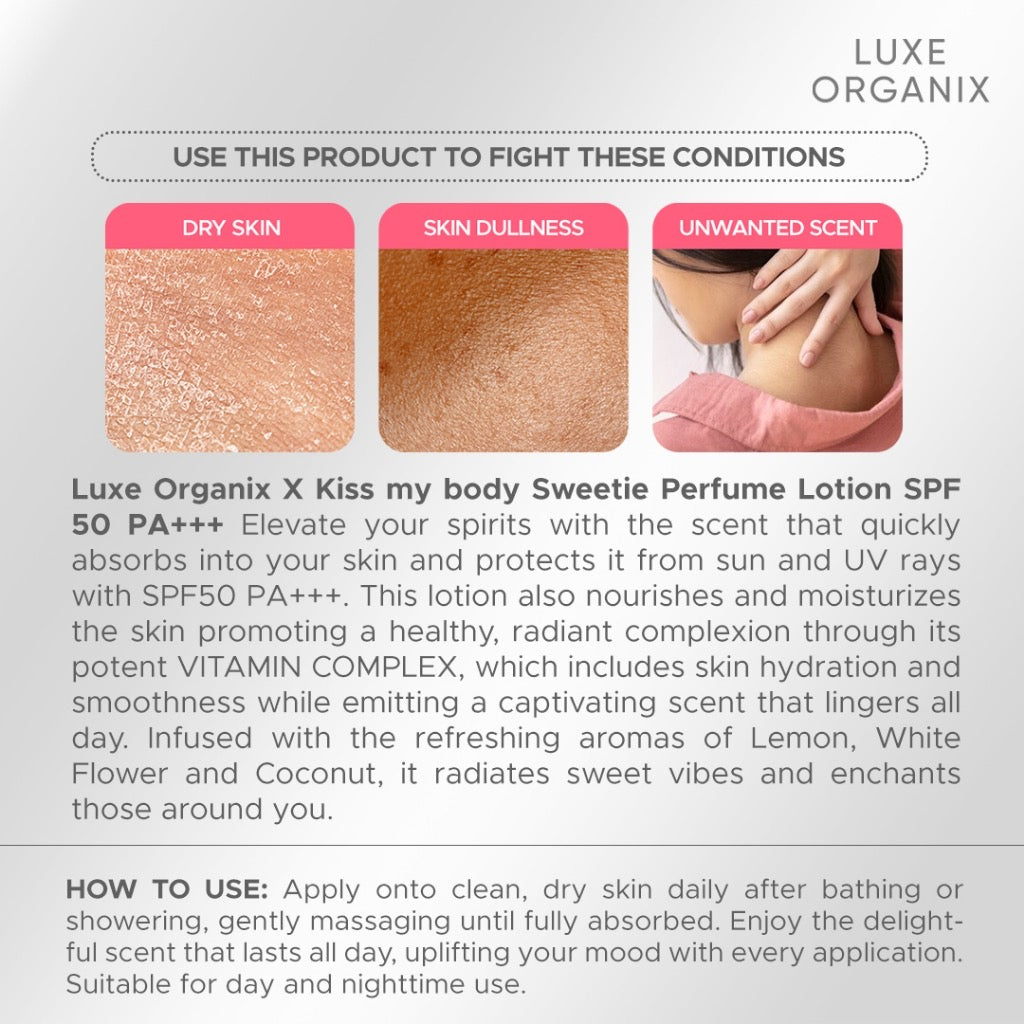 Kiss My Body Sweetie Perfume Lotion SPF 50 PA+ 200g