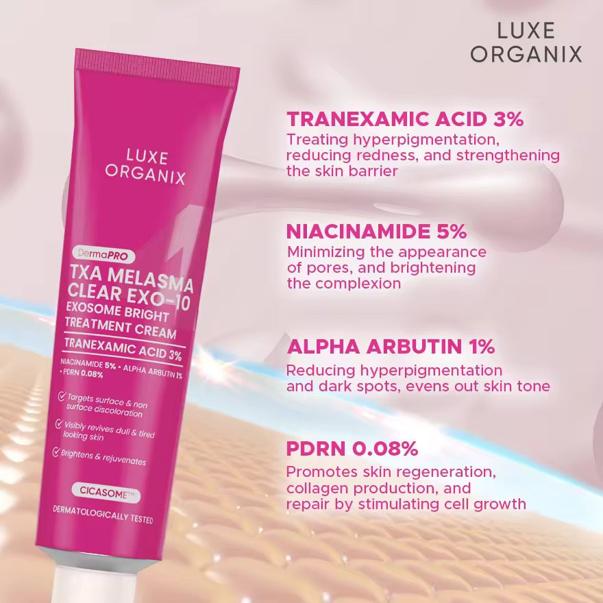 DermaPRO TXA Melasma Clear Exosome Bright Treatment Cream 30g