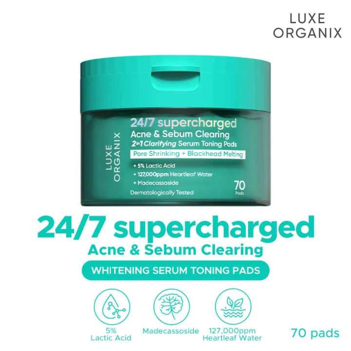 24/7 Supercharged Acne & Sebum Clarifying Toning Pads