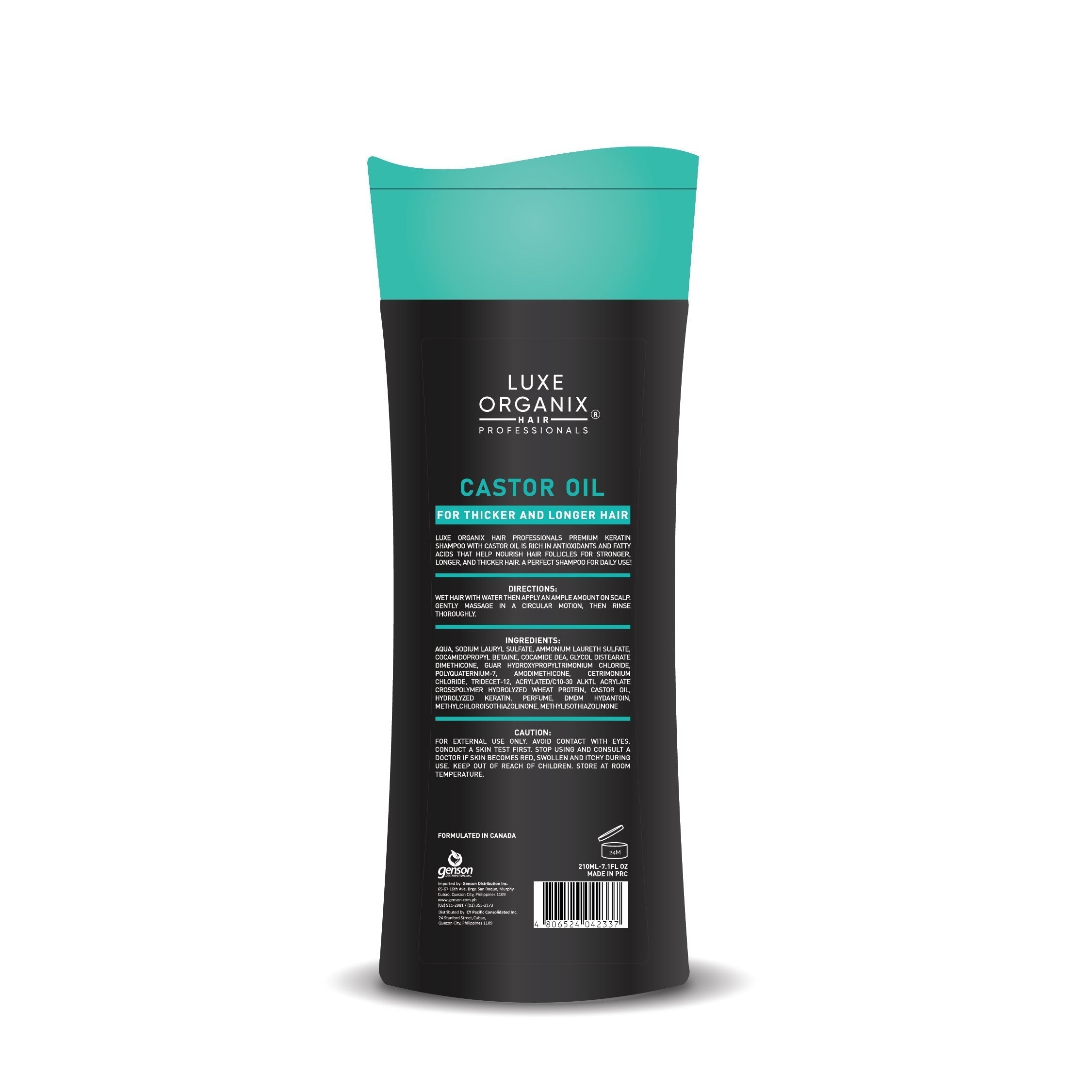 Premium Keratin Shampoo 210ml (Castor Oil)
