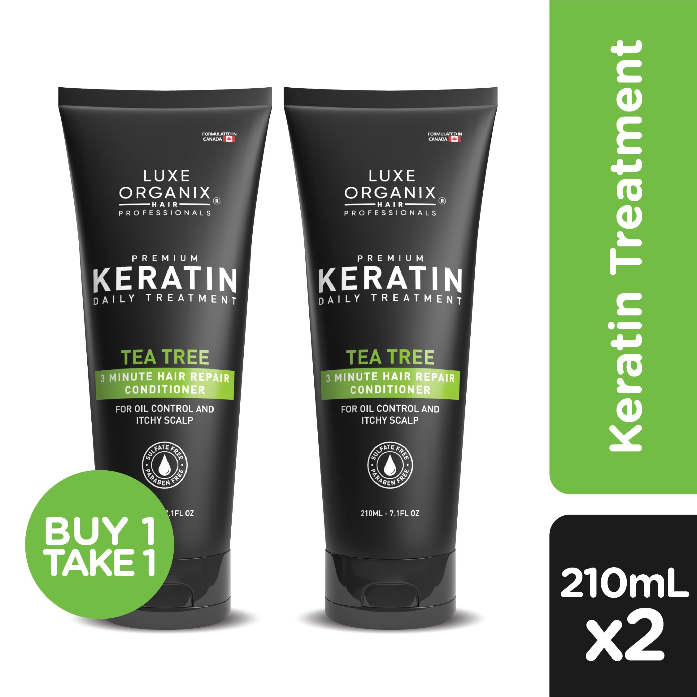 Premium Keratin Treatment 210ml (B1T1) - Tea Tree