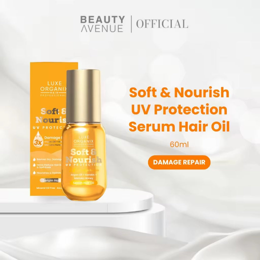 Soft & Nourish UV Protection Hair Serum Oil - Damage Repair 60ml