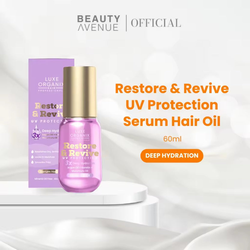Restore & Revive UV Protection Hair Serum Oil - Deep Hydration 60ml