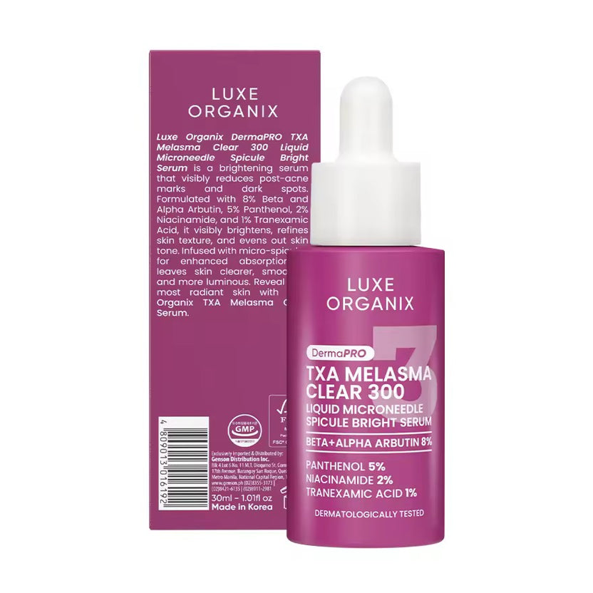TXA Melasma Clear 300 Microneedle Spicule Bright Serum 30ml
