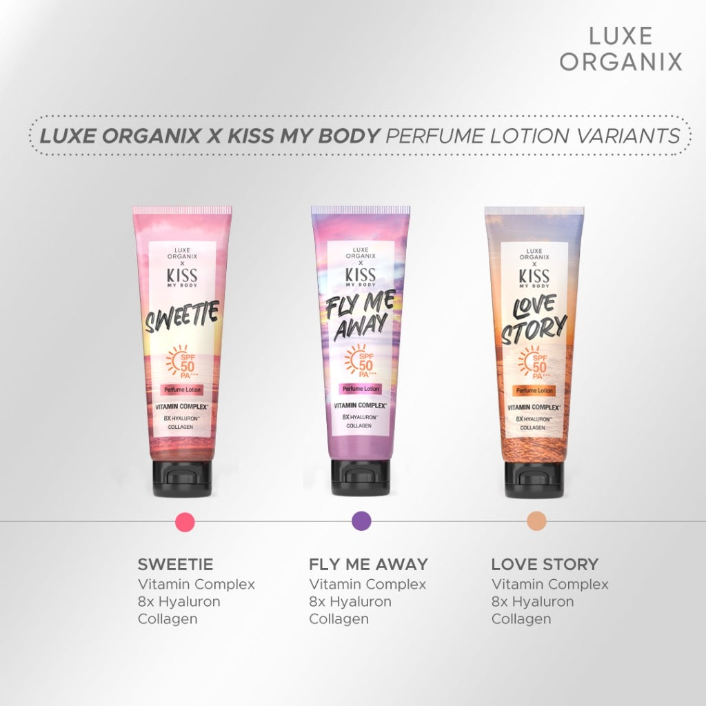 Kiss My Body Love Story Perfume Lotion SPF 50 PA+ 200g