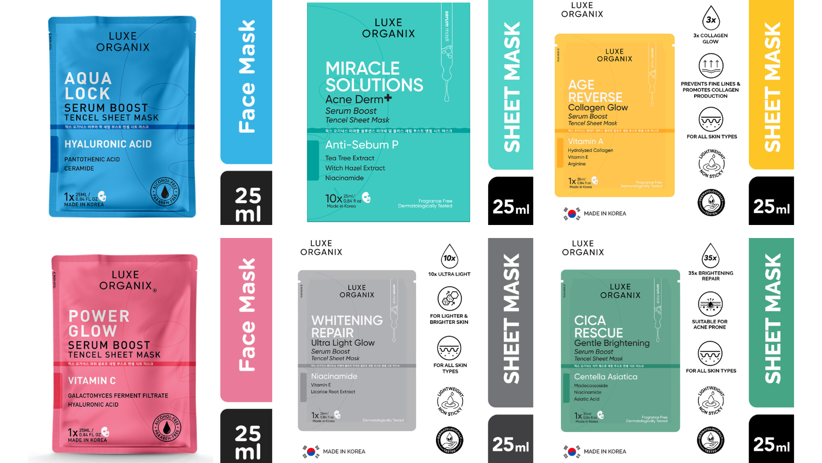 Serum Boost Tencel Sheet Mask 25ml - Miracle Solution Acne Derm