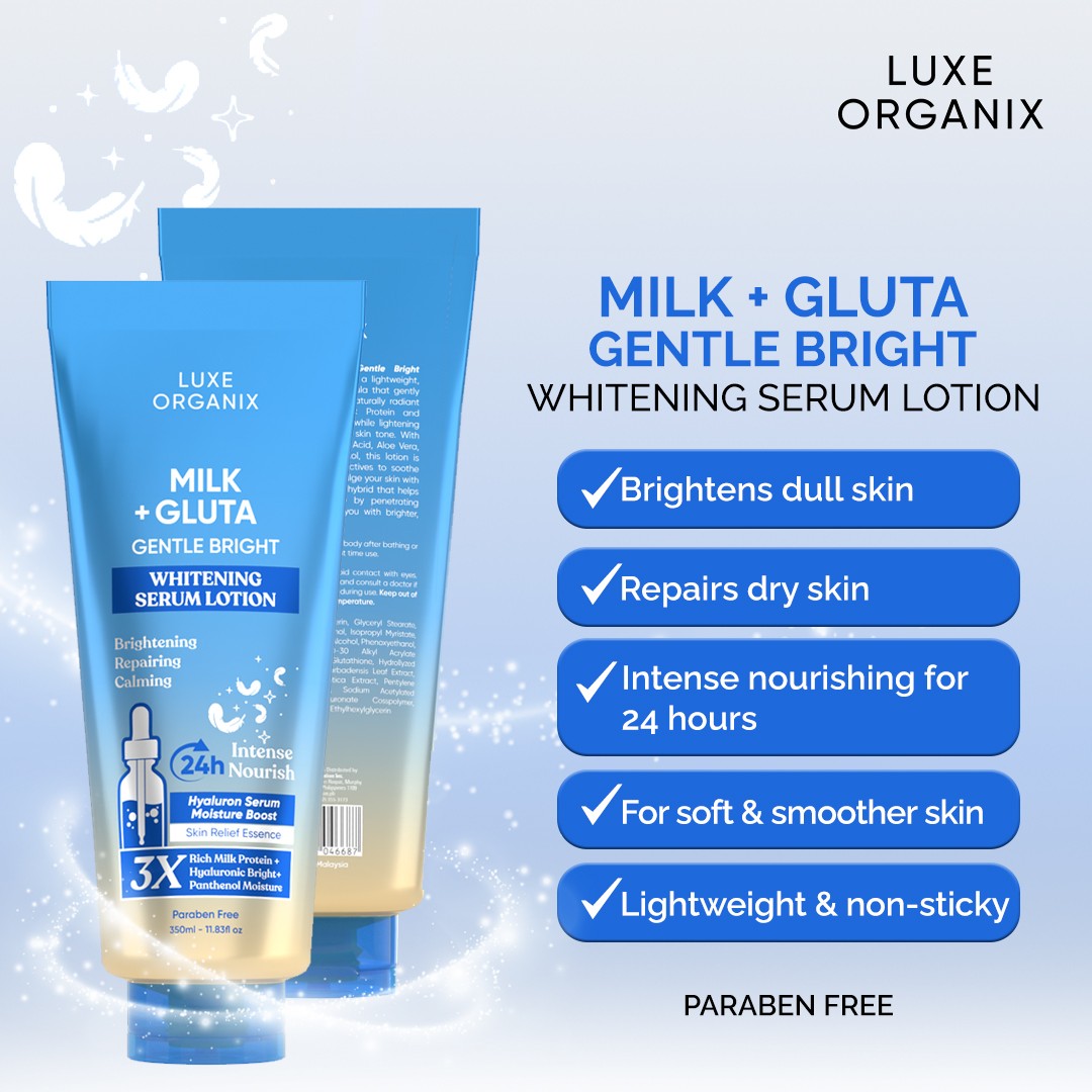 Milk + Gluta Whitening Serum Lotion 350ml
