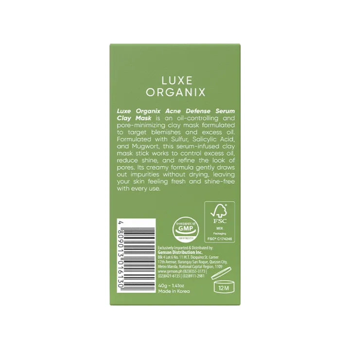 Acne Defense Mugwort Clay Mask 52g