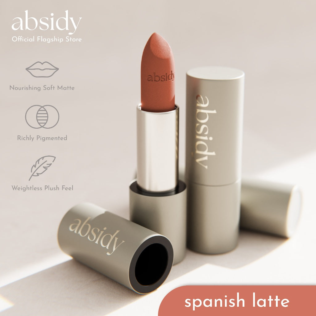 Absidy Cashmere Kiss Matte Lipstick in Spanish Latte