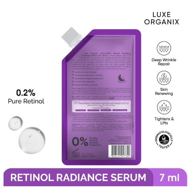 Retinol Radiance Overnight Botox Lift Serum 7ml