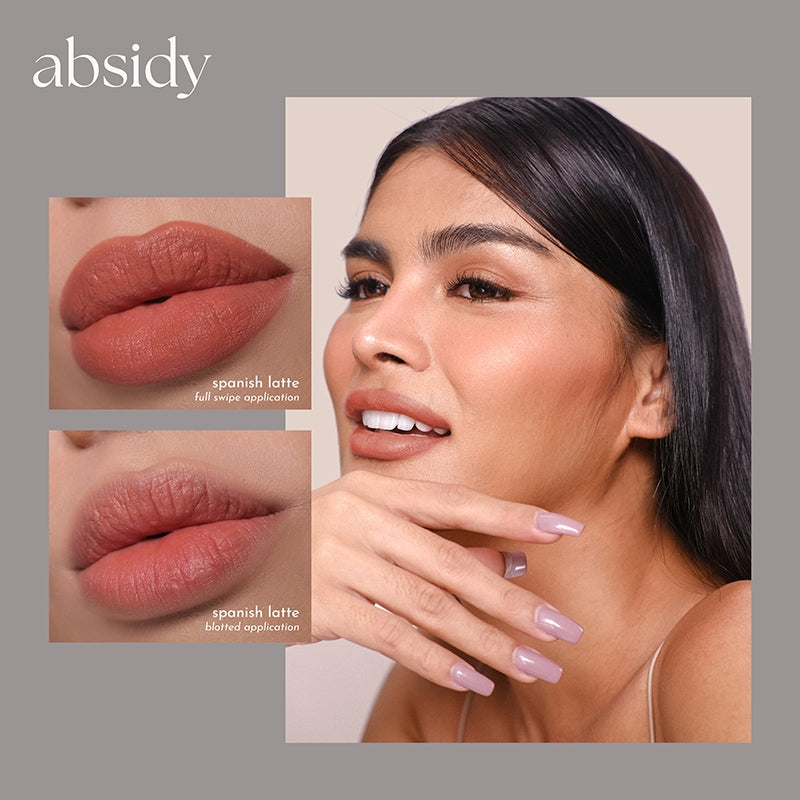 Absidy Cashmere Kiss Matte Lipstick in Spanish Latte