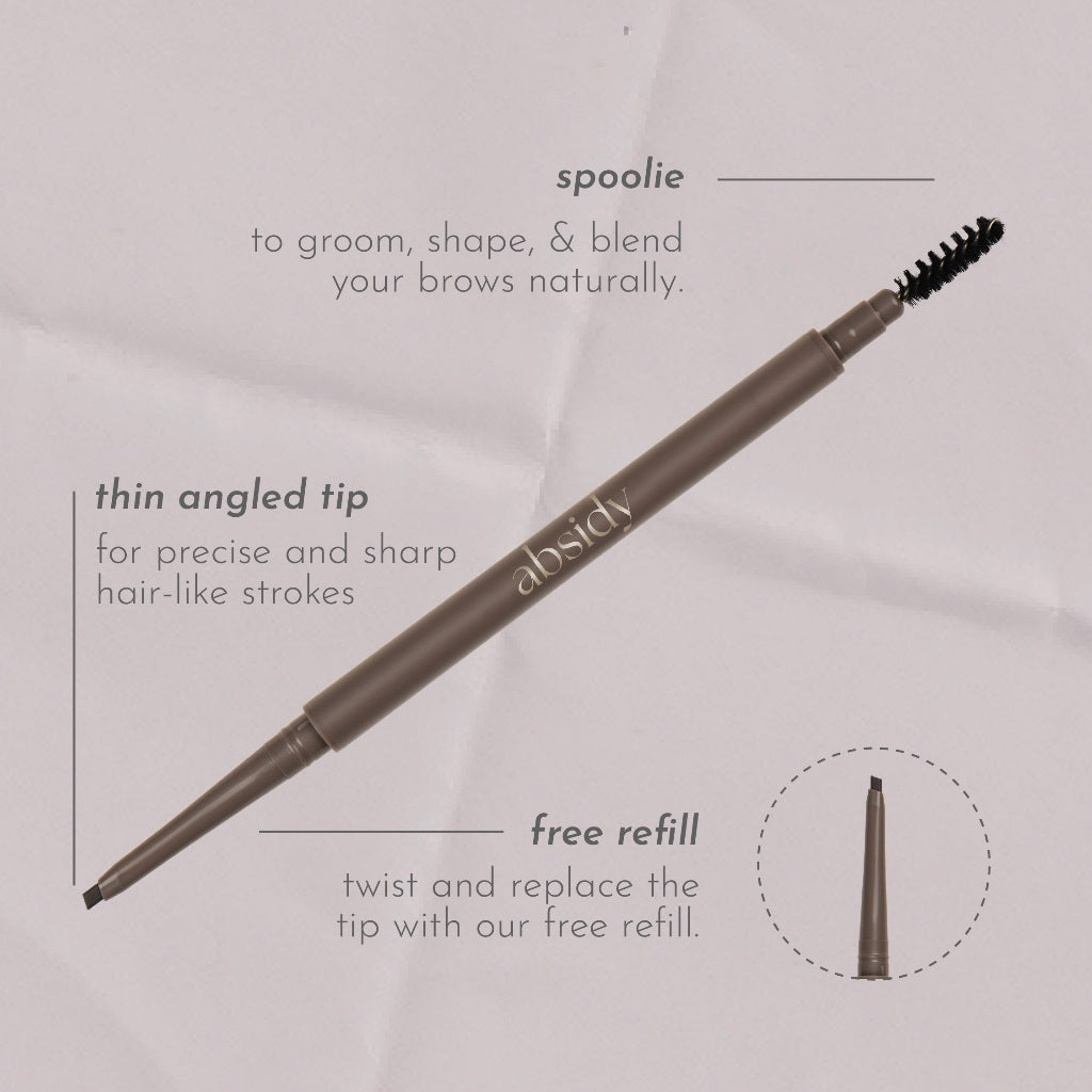 Absidy Shape & Define Eyebrow Pencil in Chocolate Brown