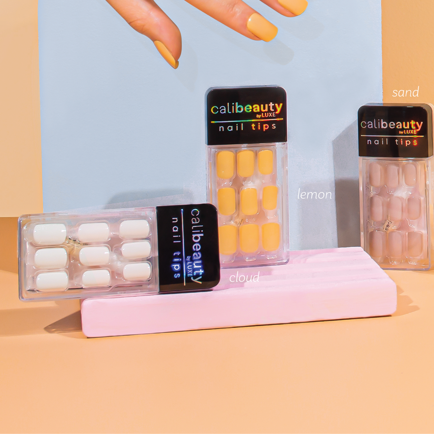 Cali Beauty Press-On Nail Tips (12 Colours)