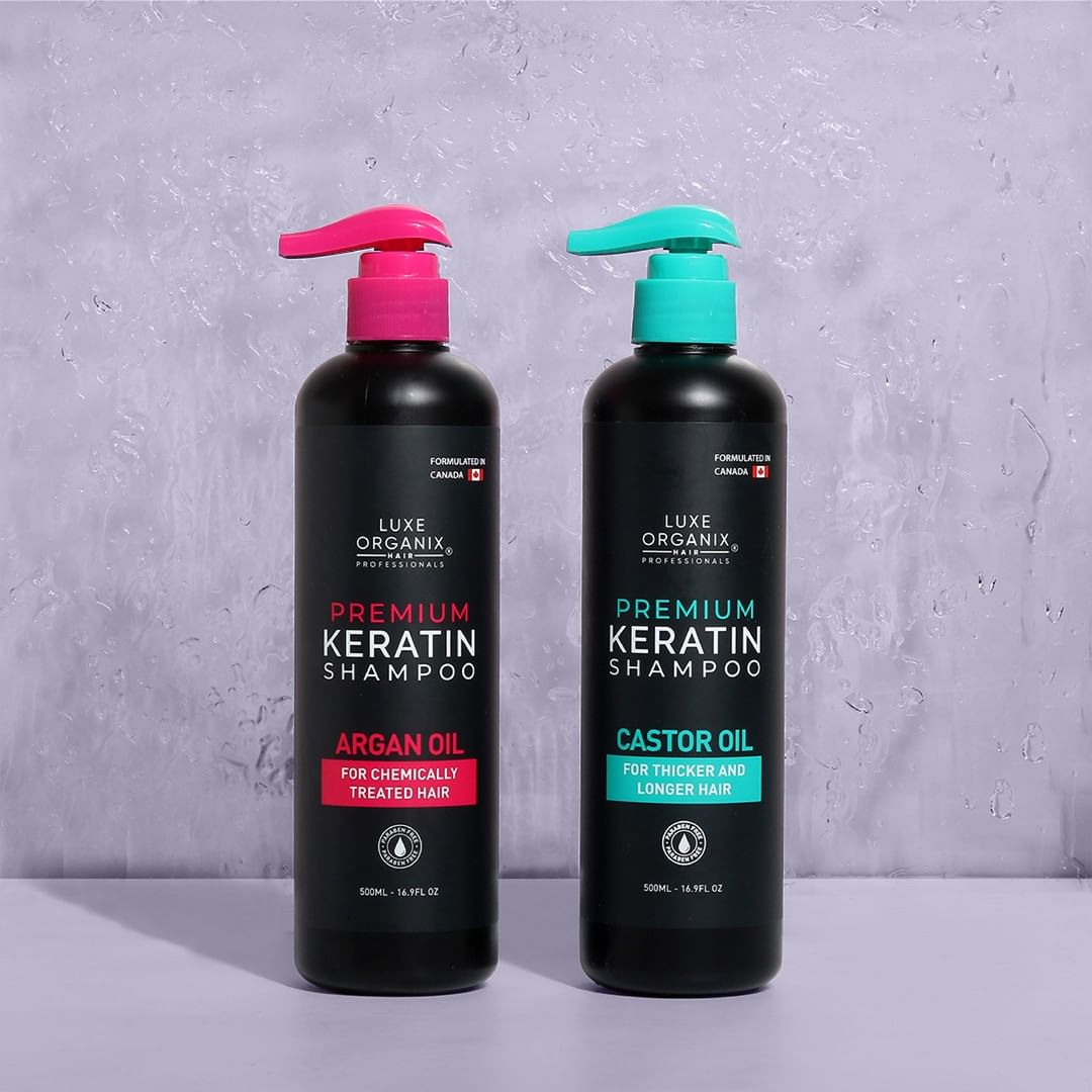 Premium Keratin Shampoo 500ml - Argan Oil