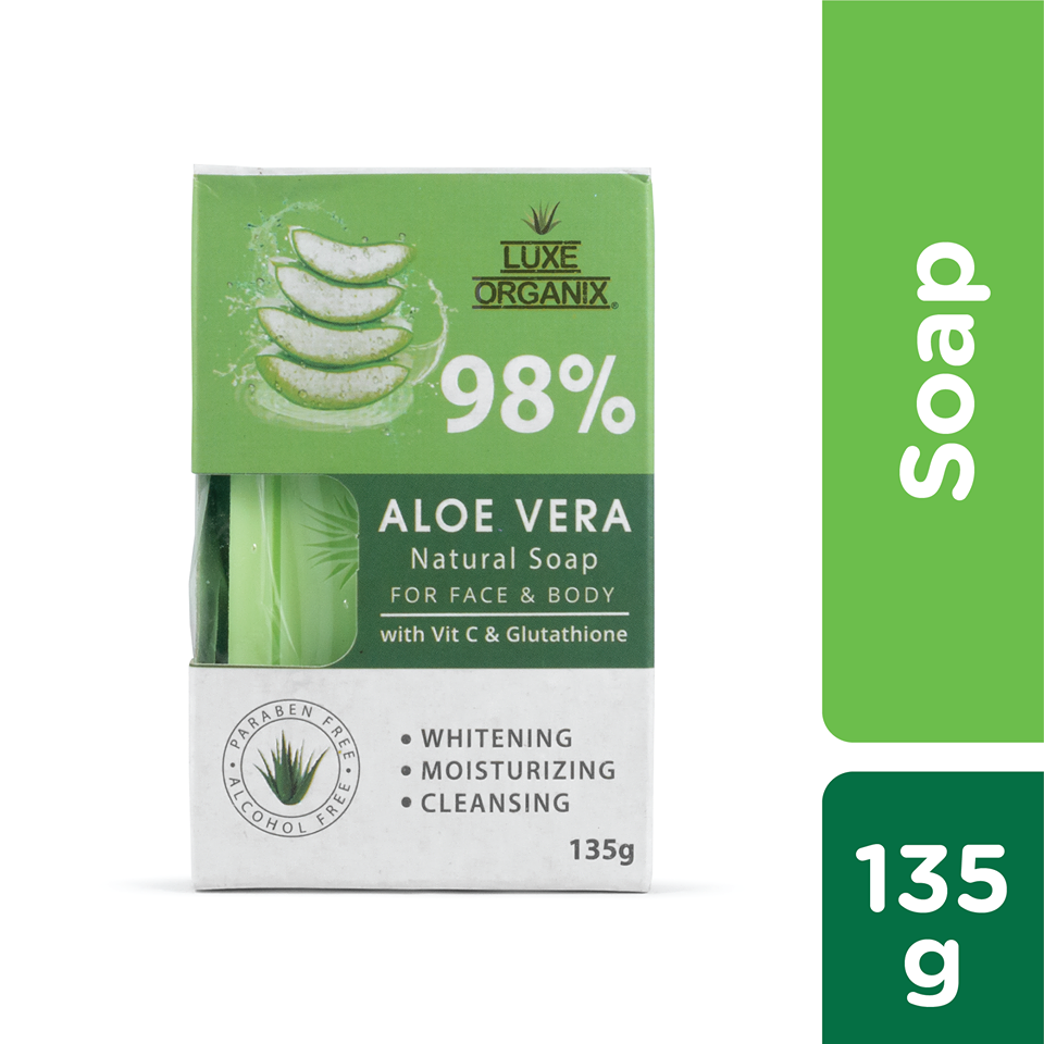 Aloe Vera Natural Soap with Vitamin C and Glutathione 98% 135g