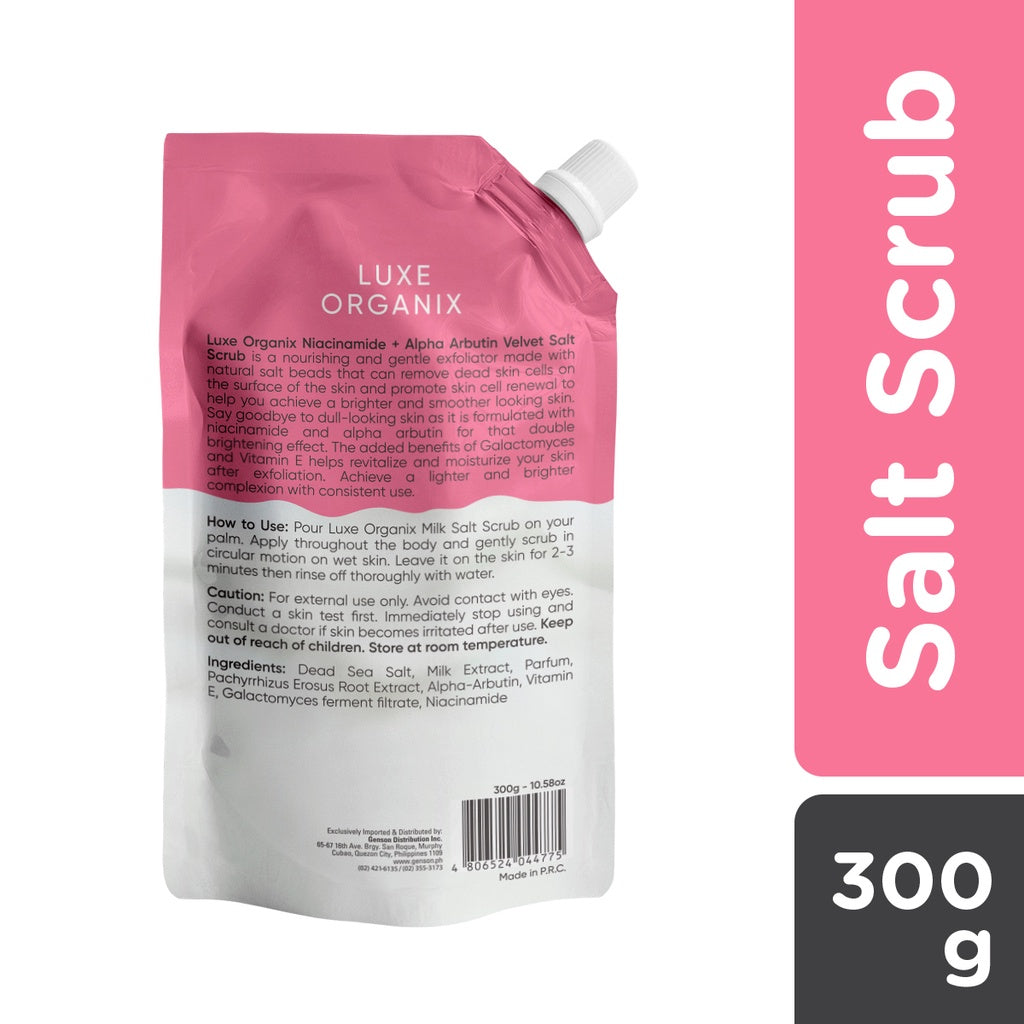 Niacinamide + Alpha Arbutin Velvet Salt Scrub 300g