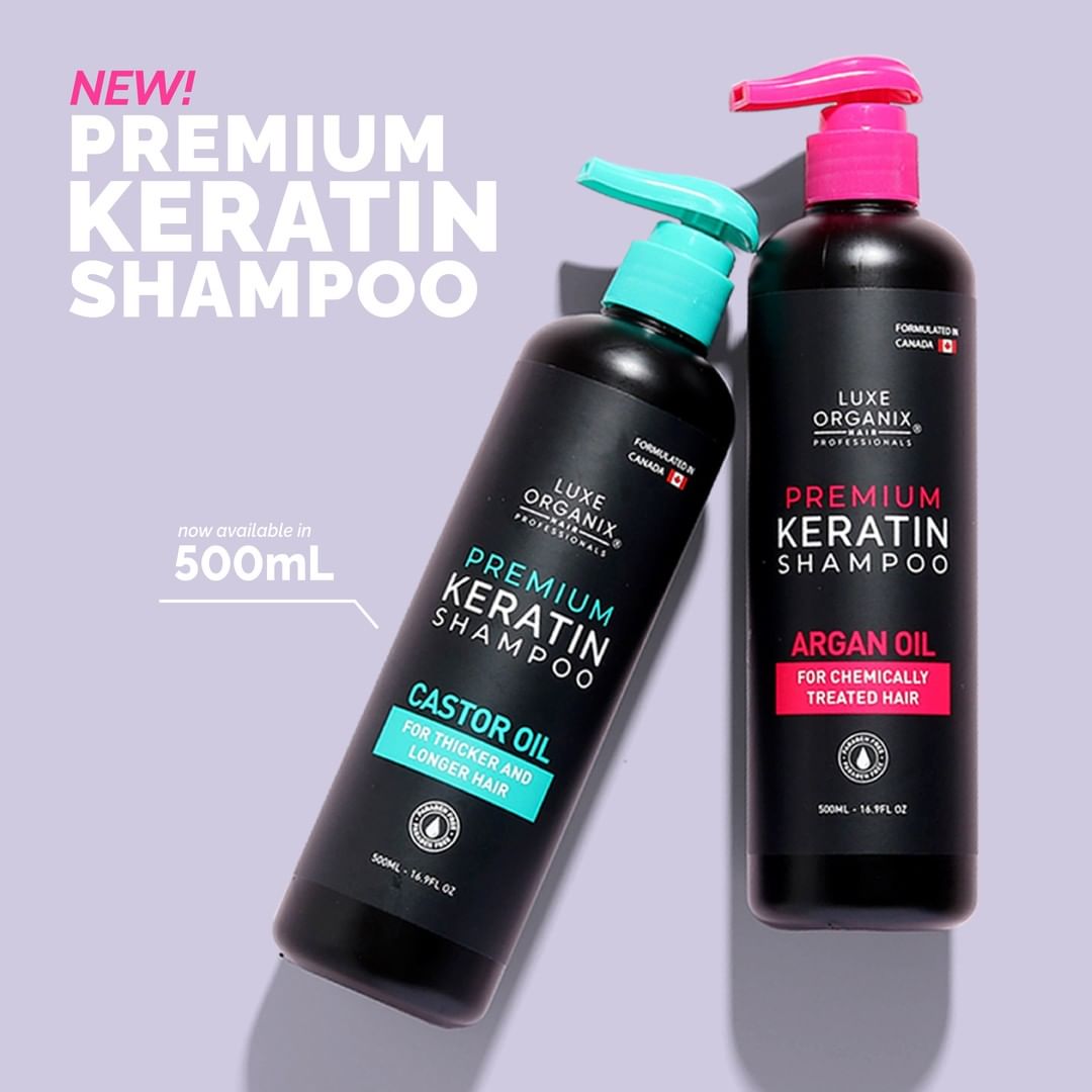 Premium Keratin Shampoo 500ml - Argan Oil