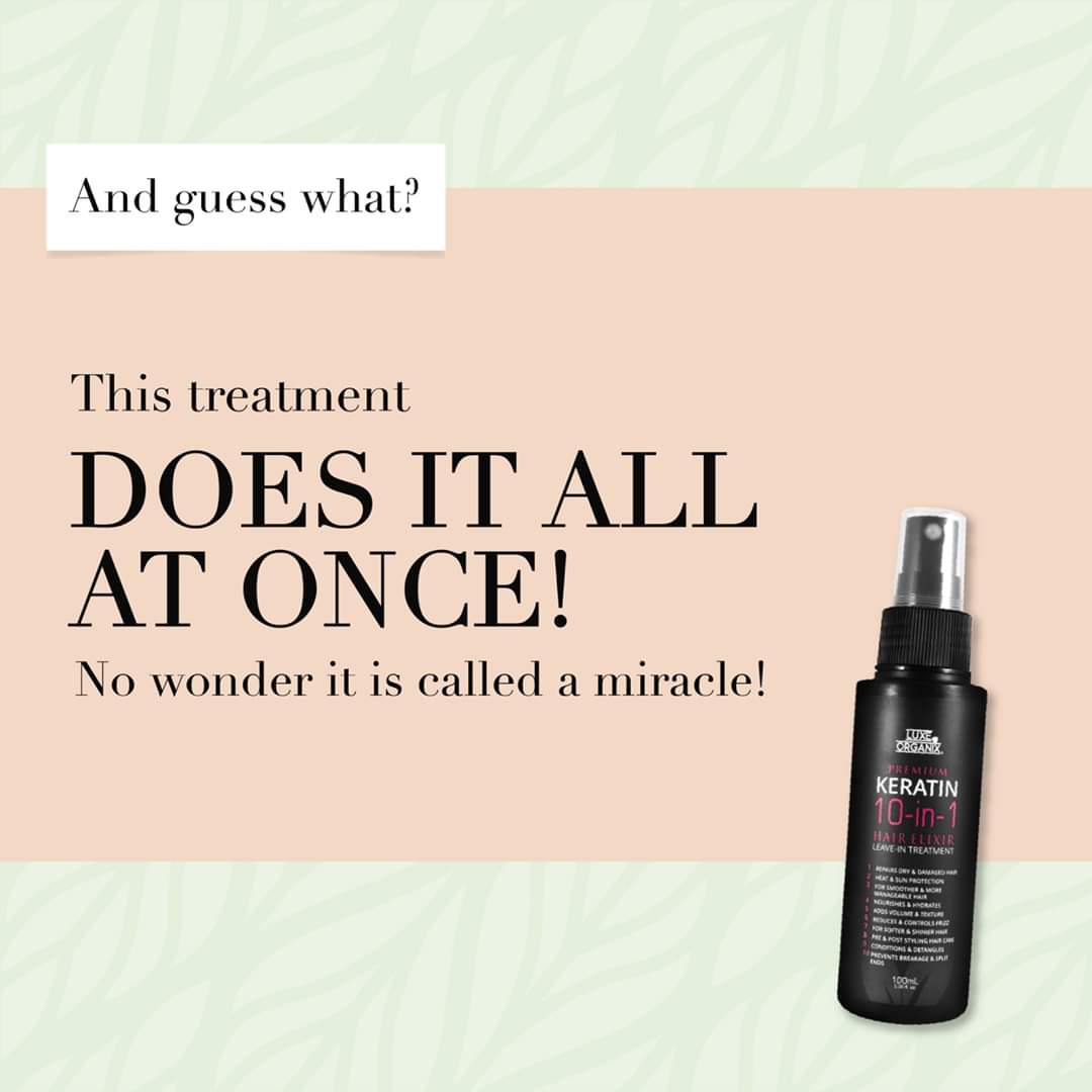 Keratin 10in1 Hair Elixir Leave-in Treatment 100ml