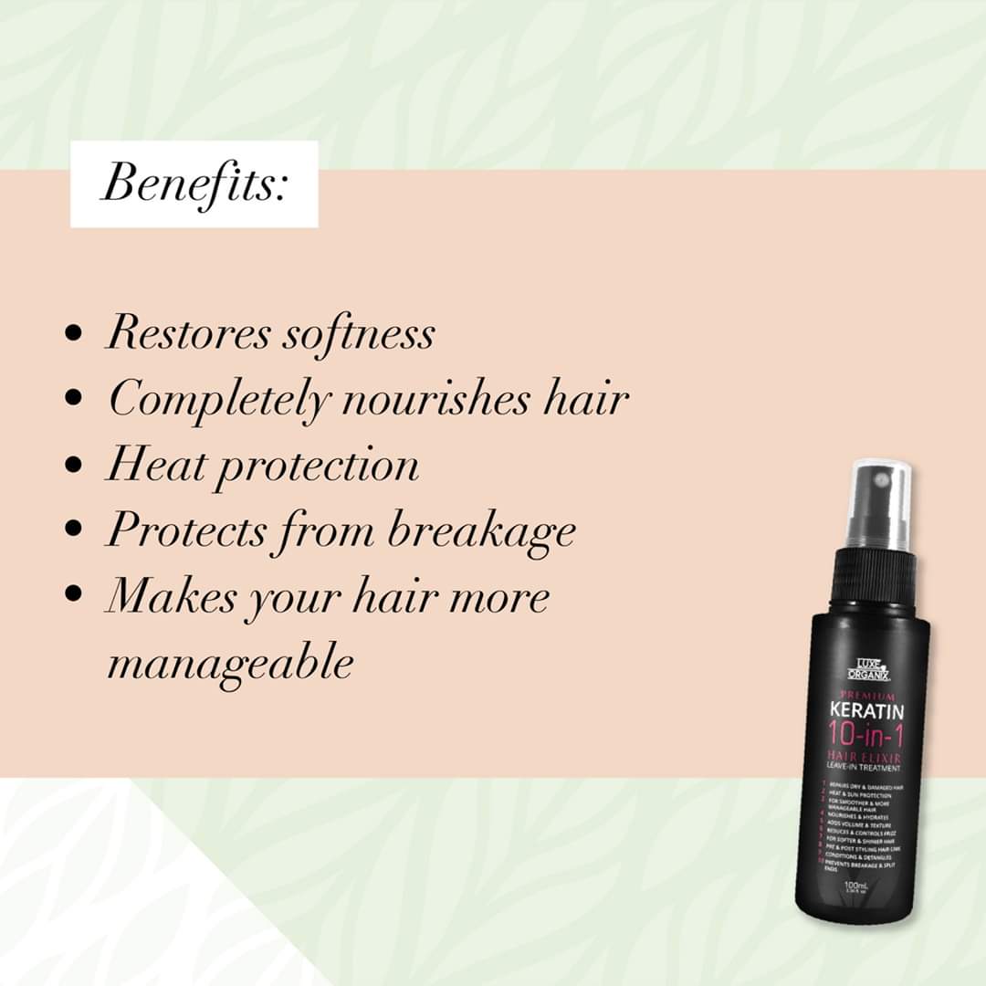 Keratin 10in1 Hair Elixir Leave-in Treatment 100ml