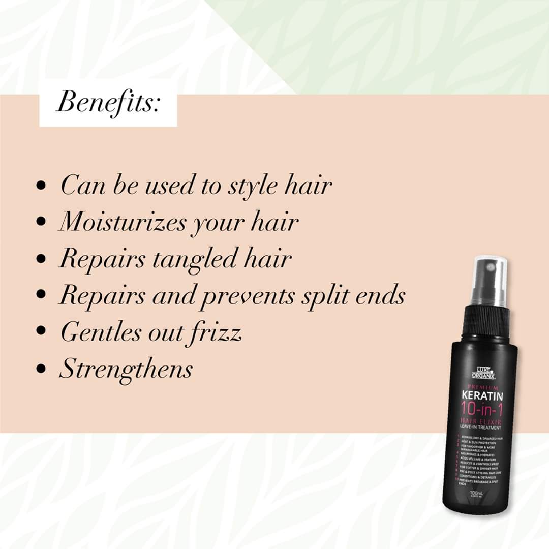 Keratin 10in1 Hair Elixir Leave-in Treatment 100ml