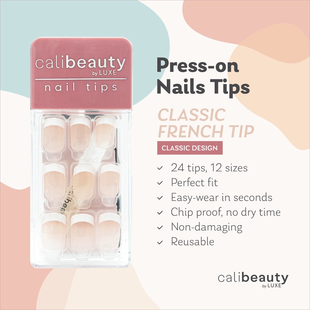 Cali Beauty Press-On Nail Tips (12 Colours)