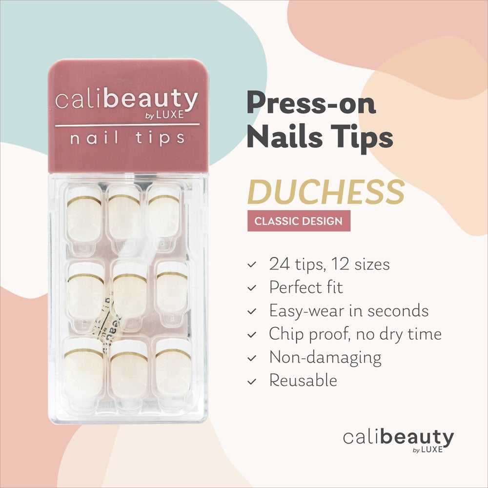 Cali Beauty Press-On Nail Tips (12 Colours)