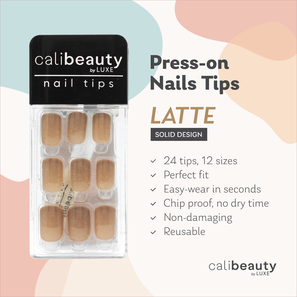 Cali Beauty Press-On Nail Tips (12 Colours)