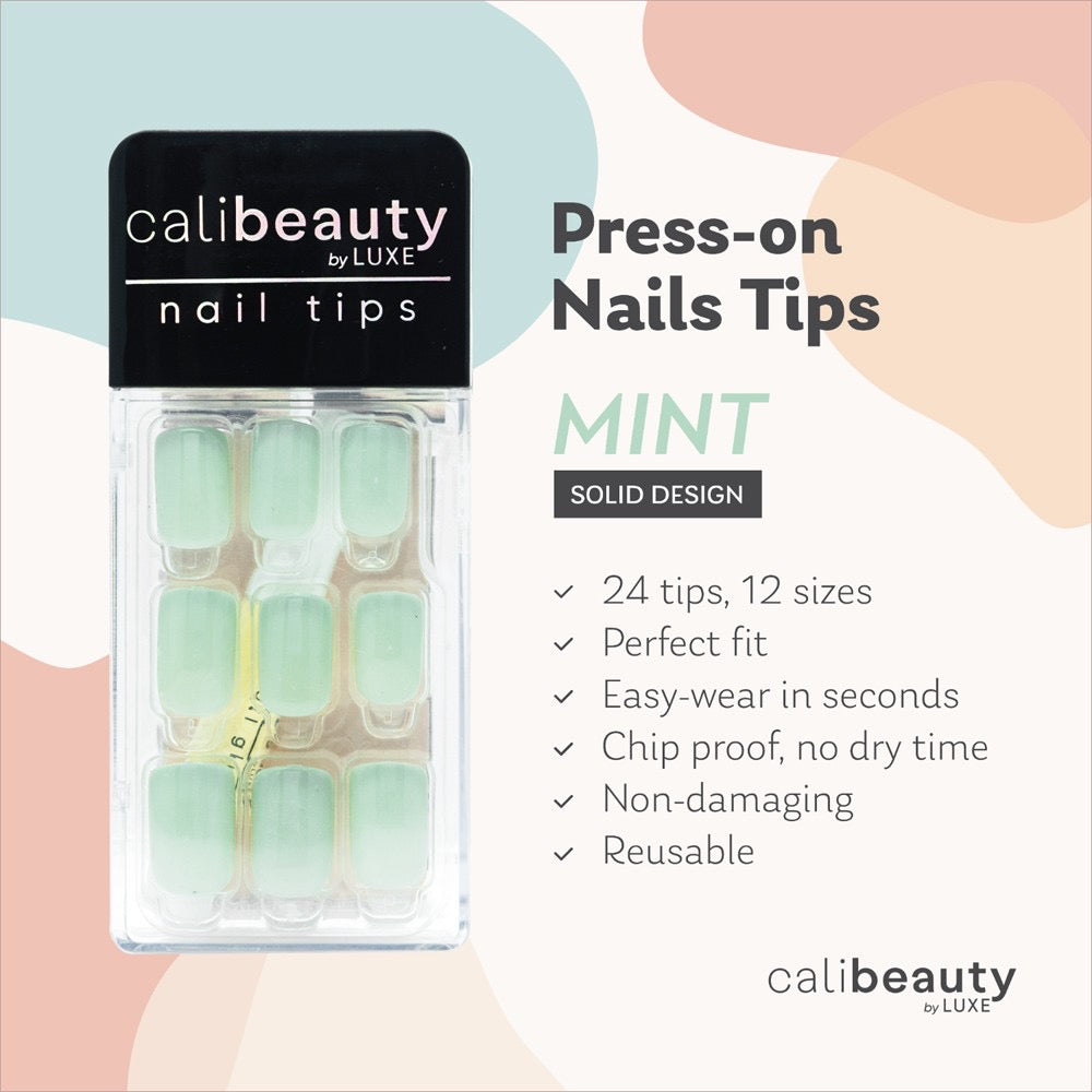 Cali Beauty Press-On Nail Tips (12 Colours)