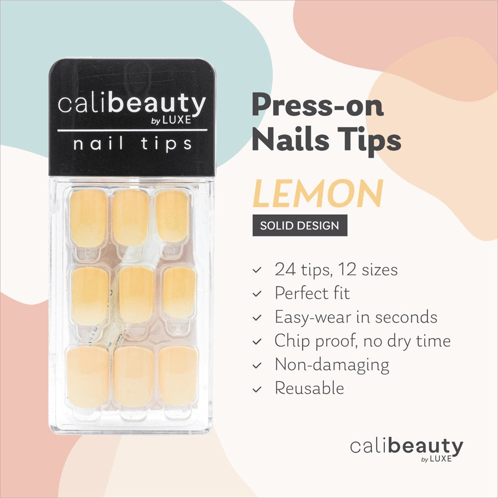 Cali Beauty Press-On Nail Tips (12 Colours)