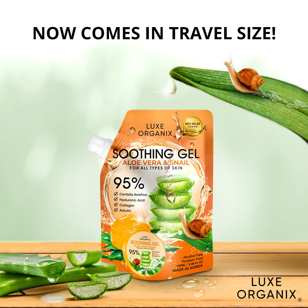 Aloe Vera & Snail Soothing Gel Sachet 100ml