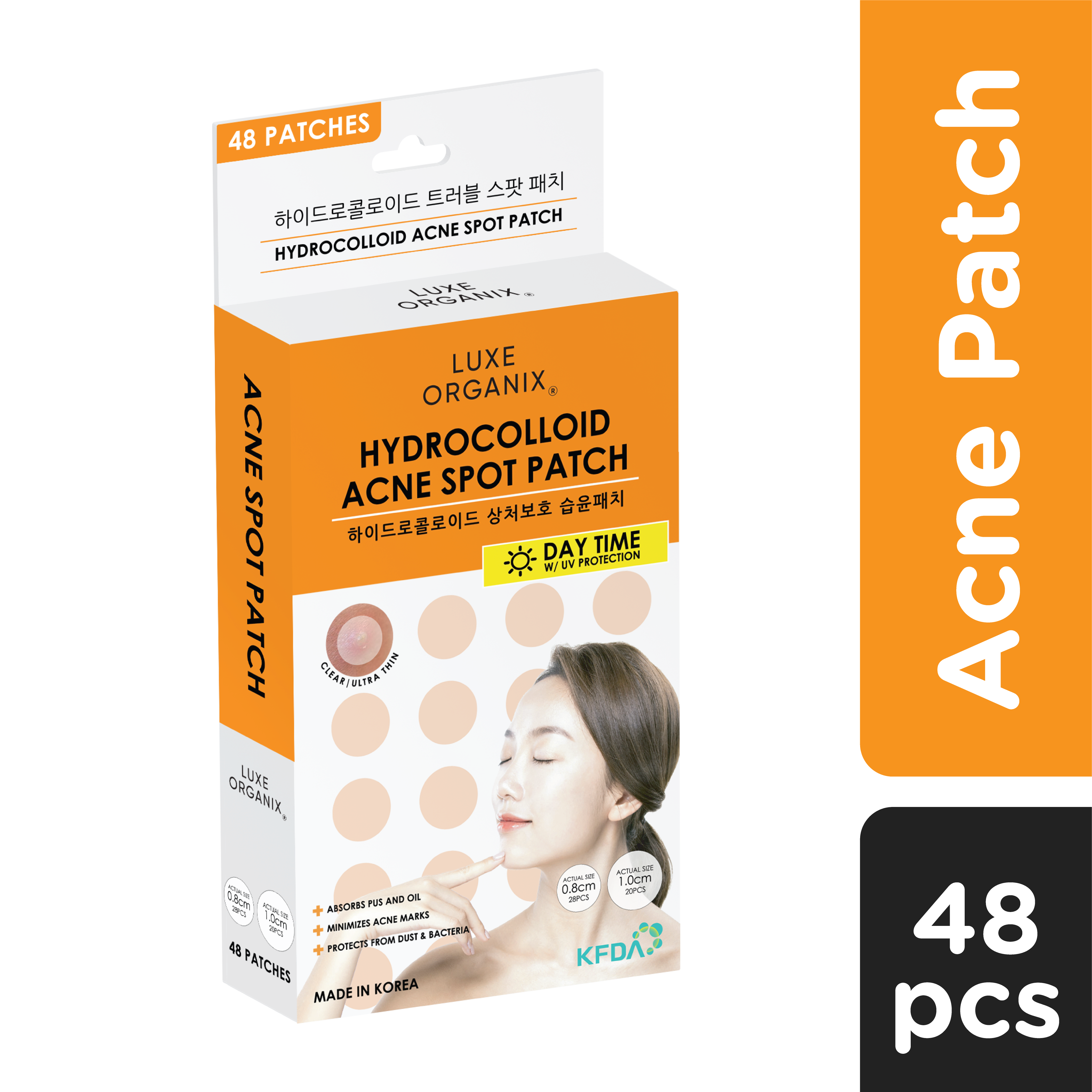 Hydrocolloid Acne Spot Patch Day Time 48s