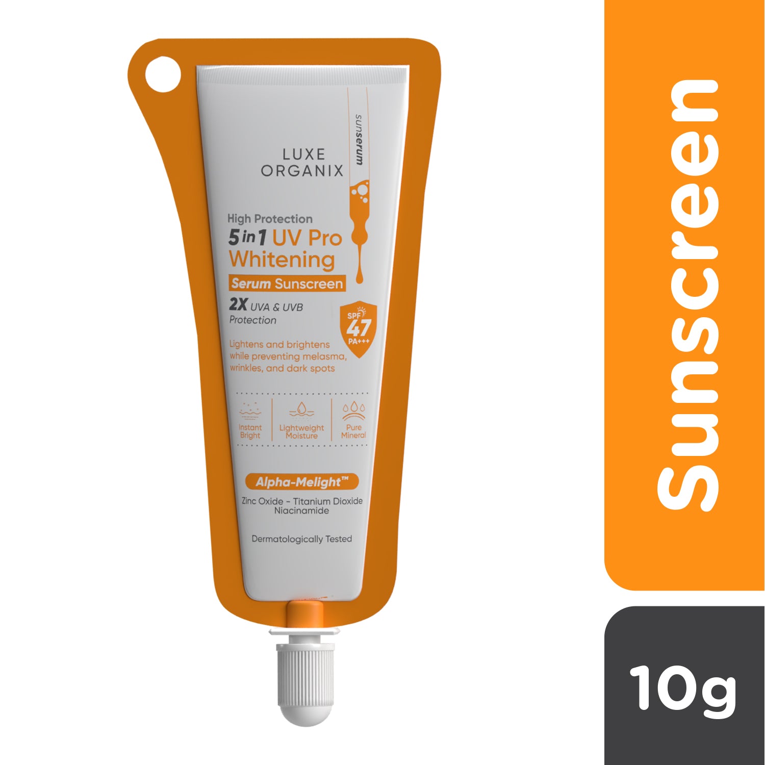 High Protection 5in1 UV Pro Whitening Serum Sunscreen SPF 47 PA