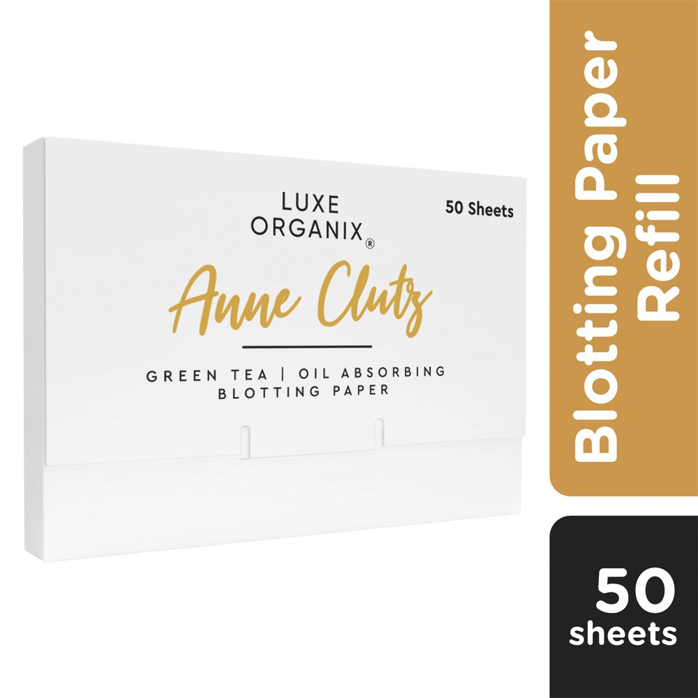 Luxe Organix x Anne Clutz Green Tea Blotting Paper Refill (50 sheets)