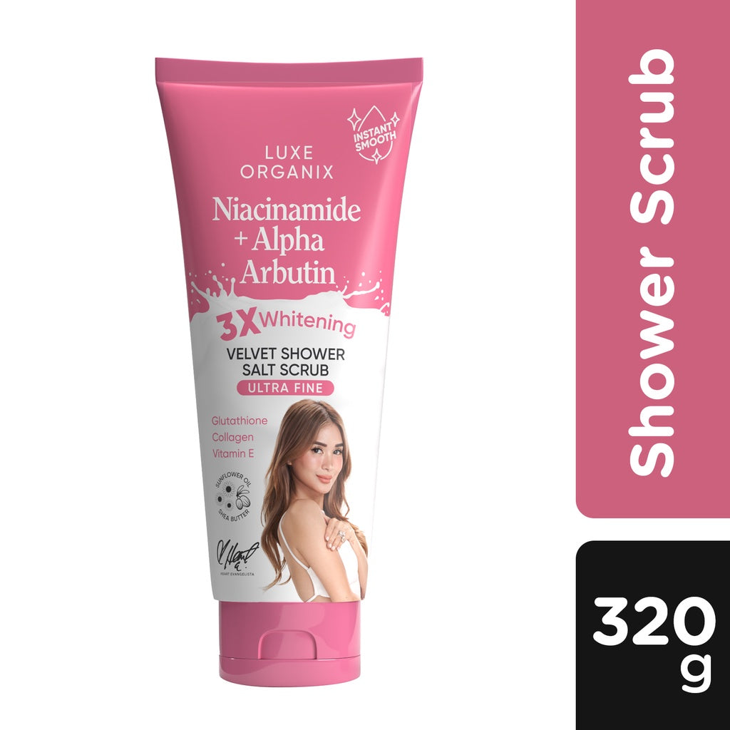 Niacinamide + Alpha Arbutin 3x Whitening Velvet Shower Spa Salt Scrub 320g