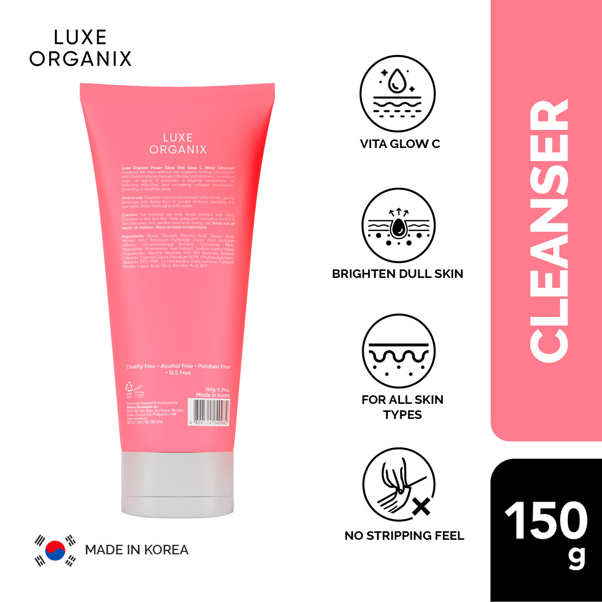 Power Glow Creamy Whip Cleanser 150ml