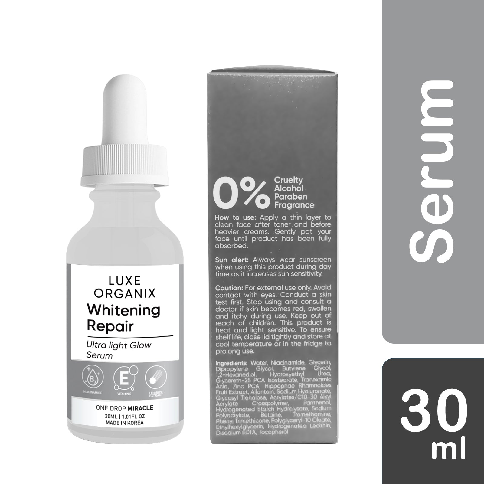 Whitening Repair Serum Ultra Light Glow 10% 30ml