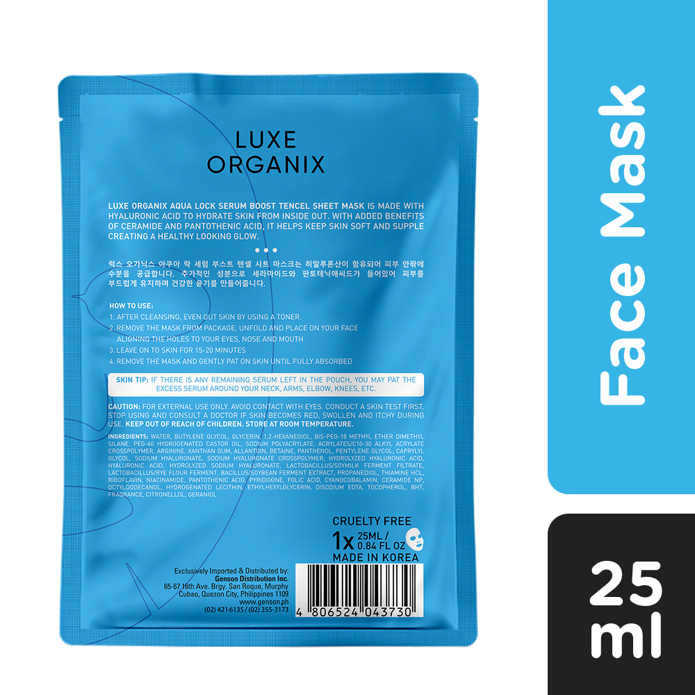 Serum Boost Tencel Sheet Mask 25ml - Aqua Lock