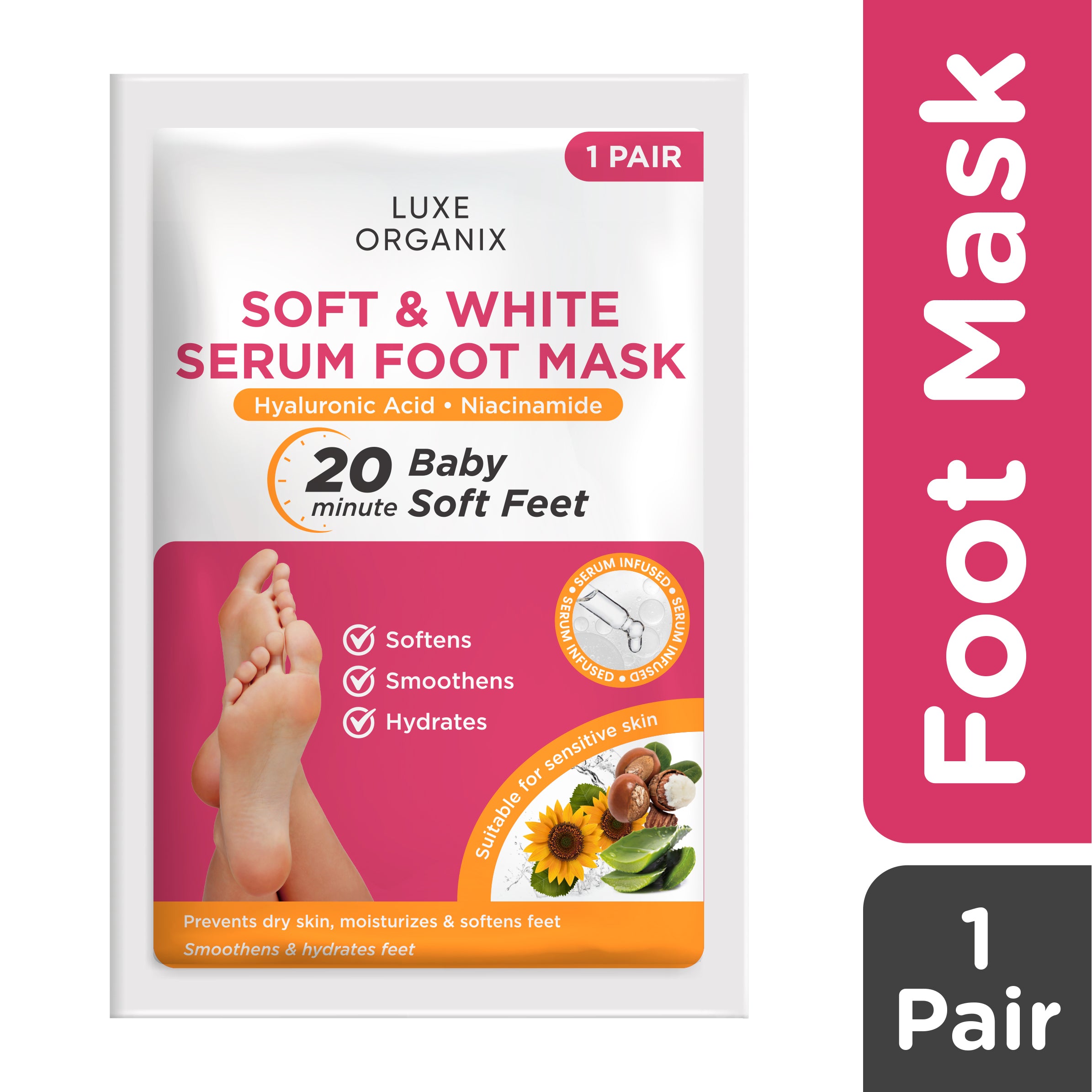 Soft & White Serum Foot Mask