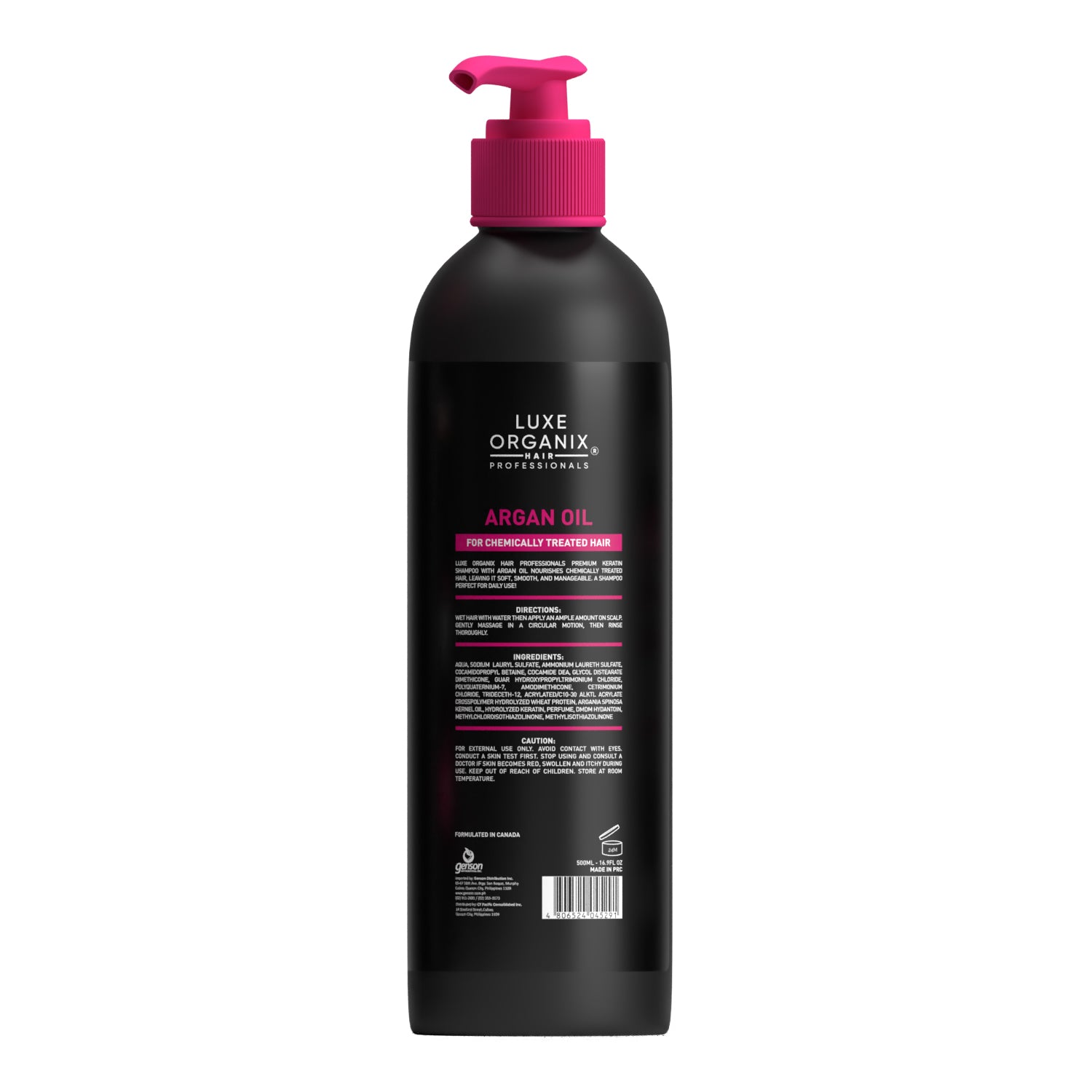 Premium Keratin Shampoo 500ml - Argan Oil