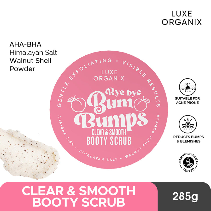 Bye Bye Bum Bumps Clear and Smooth Booty Scrub 285g