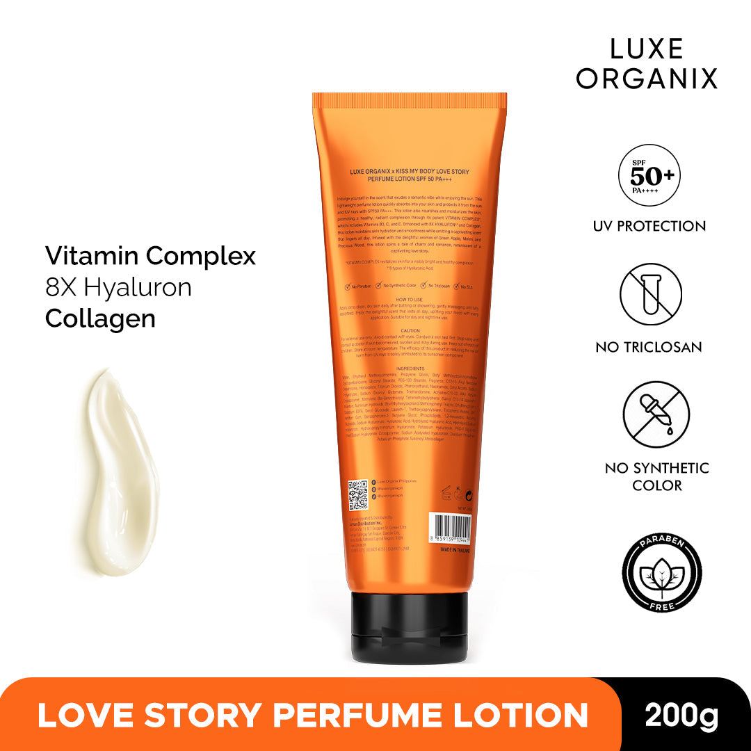 Kiss My Body Love Story Perfume Lotion SPF 50 PA+ 200g