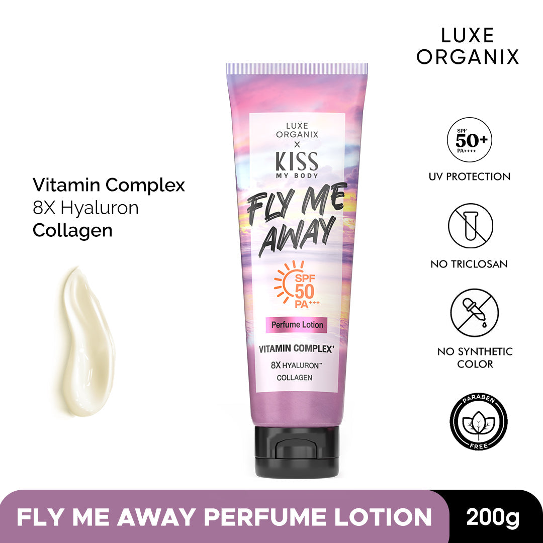 Kiss My Body Fly Me Away Perfume Lotion SPF 50 PA+ 200g