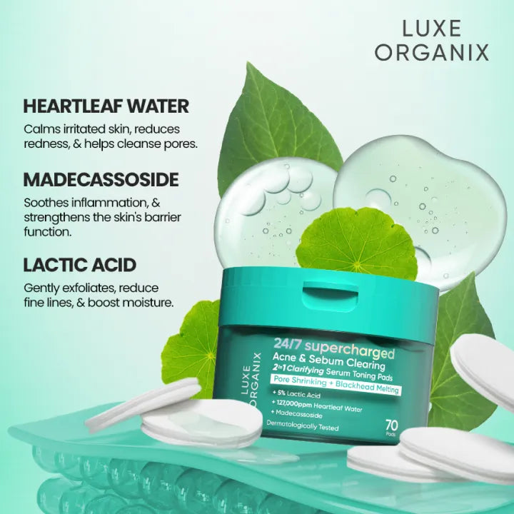 24/7 Supercharged Acne & Sebum Clarifying Toning Pads