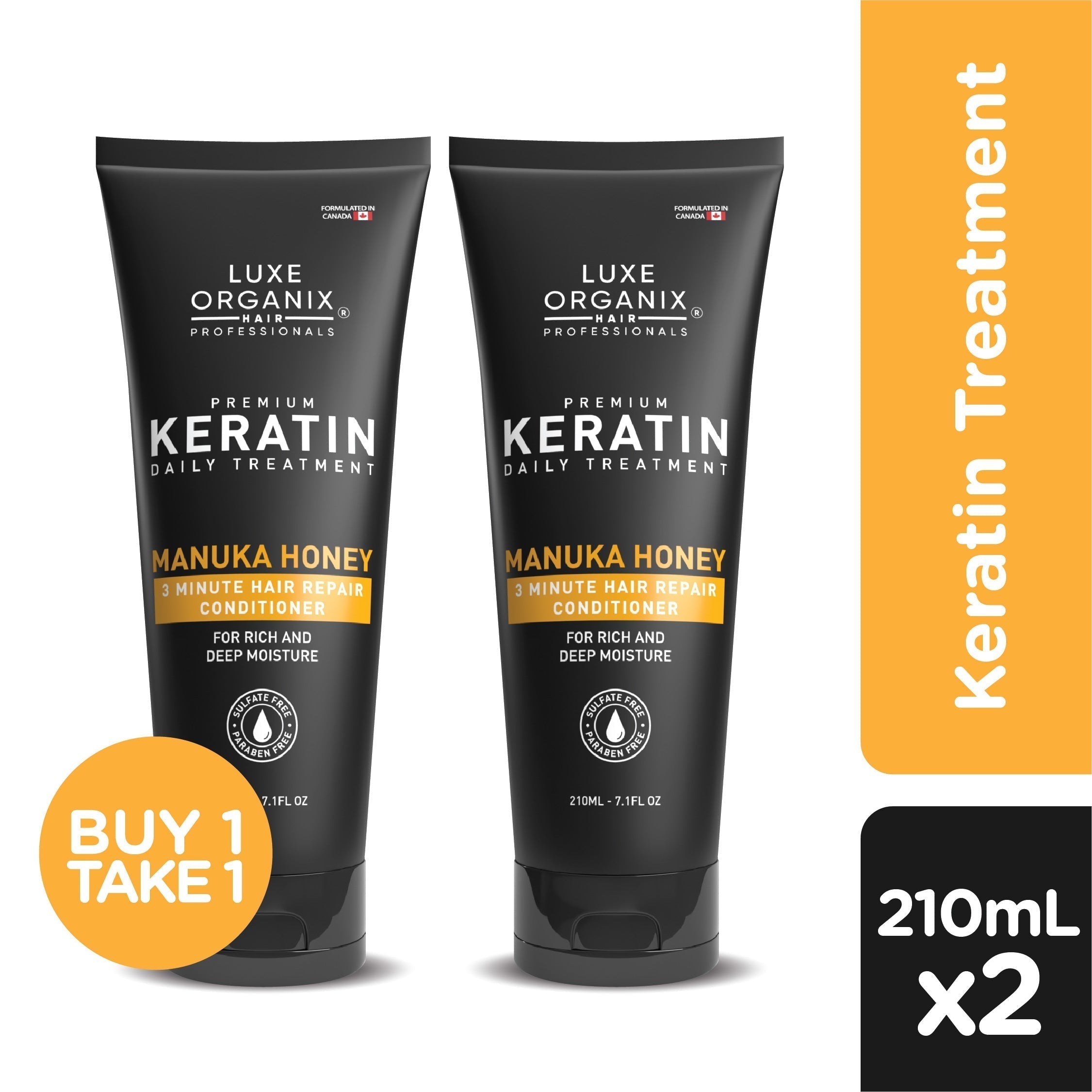 Premium Keratin Treatment 210ml (B1T1) - Manuka Honey