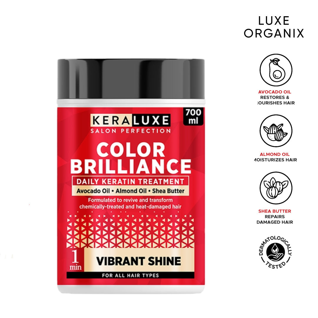 Kera Luxe Colour Brilliance Daily Keratin Treatment Vibrant Shine 700ml