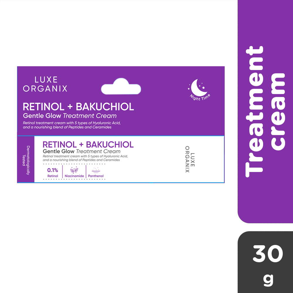 Retinol + Bakuchiol Overnight Glow Gentle Treatment Cream 30g