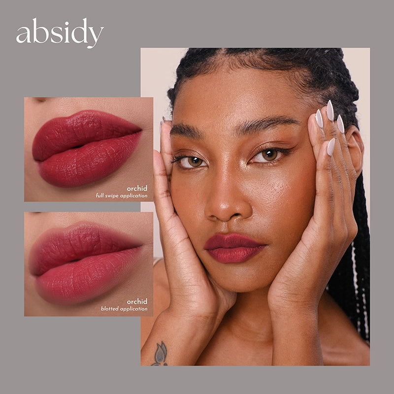 Absidy Cashmere Kiss Matte Lipstick in Orchid