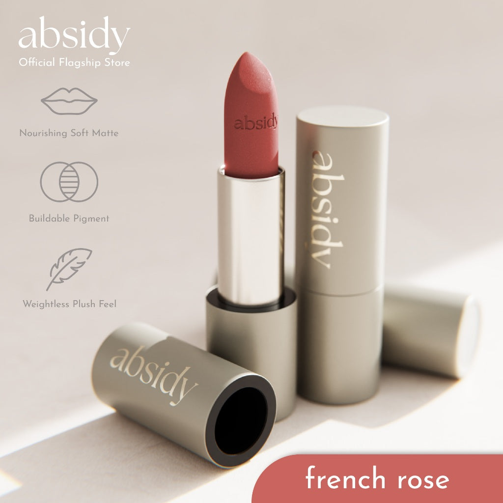 Absidy Cashmere Kiss Matte Lipstick in French Rose