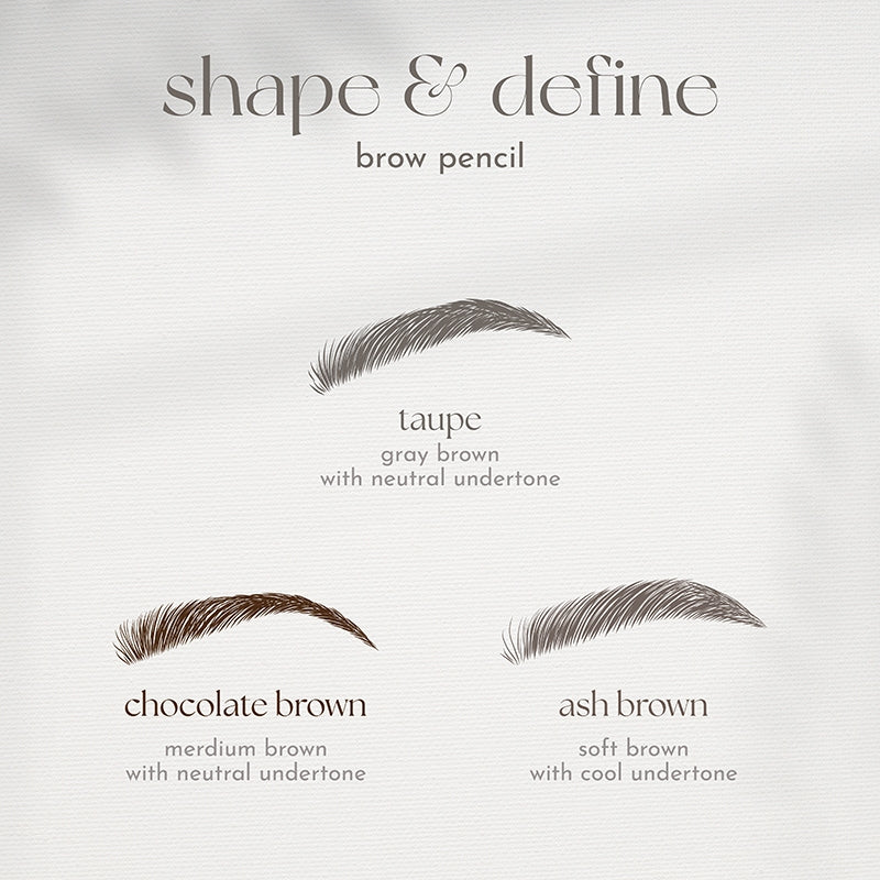 Absidy Shape & Define Eyebrow Pencil in Chocolate Brown